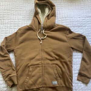Hollister Camel Sherpa Hoodie